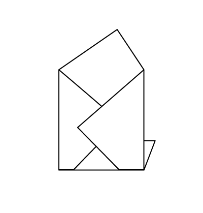 トライアングル（ポケットチーフの折り方）4-5