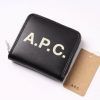 A.P.C(アー・ペー・セー) Morgan Compact Wallet PUAAJ-H63231 LZZ ブラック ロゴ コンパクト ウォレット 二つ折り財布